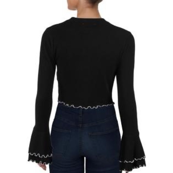 Lost+Wander | Austin Ruffled Bell Sleeve Crop Top - Picture 2 of 5